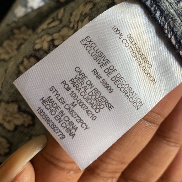 COPPER KEY - NAVY BLUE FLORAL SKIRT - Picture 5 of 5